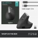 Logitech MX Vertical Advanced Ergonimic mouse RF Wireless+Bluetooth Optical 4000 DPI Right-hand