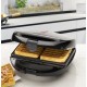 Clatronic ST/WA 3670 sandwich maker 800 W Black, Stainless steel