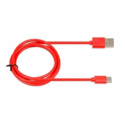 CABLE I-BOX USB 2.0 TYPE C, 2A 1M RED