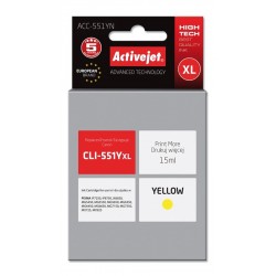 Activejet ACC-551YN Ink cartridge (replacement for Canon CLI-551Y; Supreme; 15 ml; yellow)