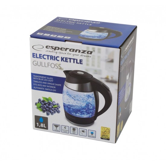 Esperanza EKK009 electric kettle 1.8 L Black, Multicolor 2200 W