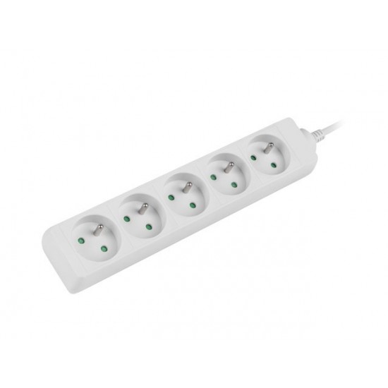 LANBERG POWER STRIP 1.5M WHITE, 5X 230V PL