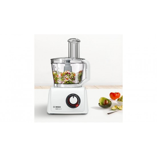 Bosch MultiTalent 8 food processor 1100 W 3.9 L Translucent, White Built-in scales