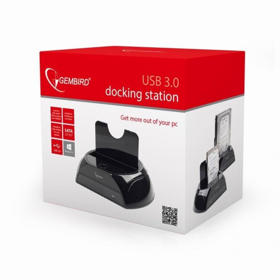 Gembird HD32-U3S-2 storage drive docking station Black