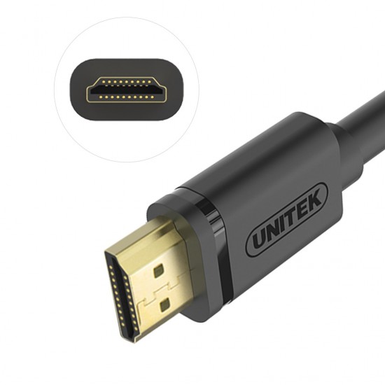 UNITEK Y-C138M HDMI cable 2 m HDMI Type A (Standard) Black