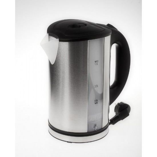 Adler AD 1216 electric kettle 1.7 L Black,Silver 2200 W