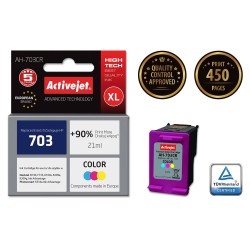 Activejet AH-703CR Ink (replacement for HP 703 CD888AE; Premium; 21 ml; colour)