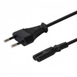 SAVIO Power cable 2pin (M) 3m CL-105 Black