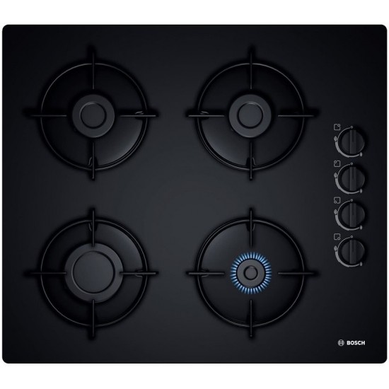 Bosch POP6B6B10 hob Black Built-in Gas 4 zone(s)