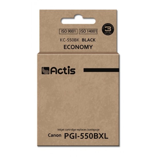 Actis KC-550Bk ink (replacement for Canon PGI-550Bk; Standard; 23 ml; black (with chip)