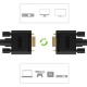 V7 Black Video Cable VGA Male to VGA Male 2m 6.6ft