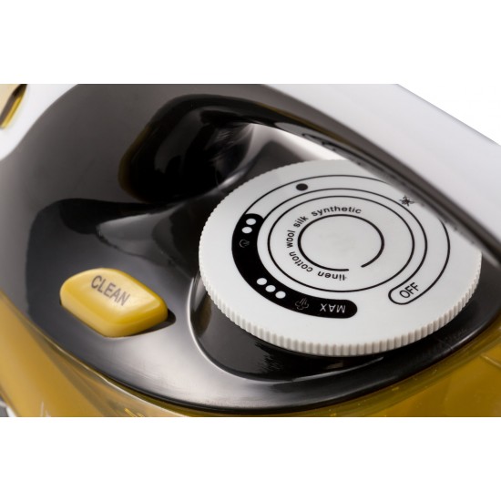 Camry CR 5029 iron Steam iron Black,Yellow 2400 W