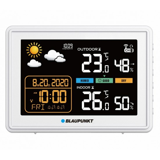 BLAUPUNKT ΜΕΤΕΩΡΟΛΟΓΙΚΟΣ ΣΤΑΘΜΟΣ 5,0"  ΛΕΥΚΟ WS30WH