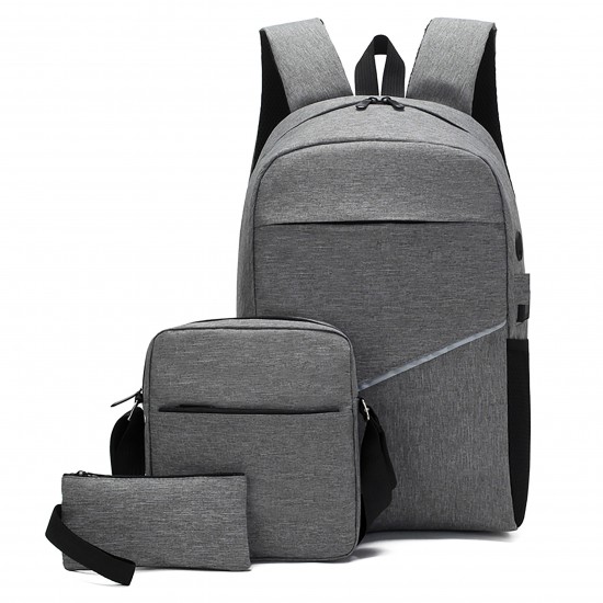 BLAUPUNKT SET BACKPACK/ ΤΣΑΝΤ./ΠΟΡΤ. ΓΚΡΙ